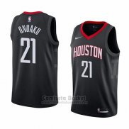 Camiseta Houston Rockets Chinanu Onuaku #21 Statement 2018 Negro