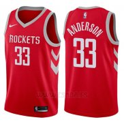 Camiseta Houston Rockets Ryan Anderson #33 Swingman Icon 2017-18 Rojo