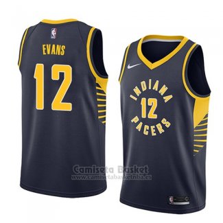 Camiseta Indiana Pacers Tyreke Evans #12 Icon 2018 Azul