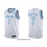 Camiseta Los Angeles Lakers Carmelo Anthony #7 Ciudad 2021-22 Blanco