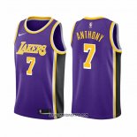 Camiseta Los Angeles Lakers Carmelo Anthony #7 Statement 2021 Violeta