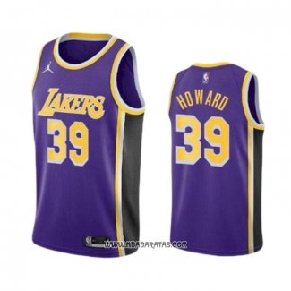 Camiseta Los Angeles Lakers Dwight Howard #39 Statement 2021-22 Violeta