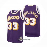 Camiseta Los Angeles Lakers Kareem Abdul-Jabbar #33 Mitchell & Ness 1983-84 Violeta