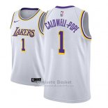 Camiseta Los Angeles Lakers Kentavious Caldwell Pope #1 Association 2018-19 Blanco