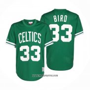 Camiseta Manga Corta Boston Celtics Larry Bird #33 Verde