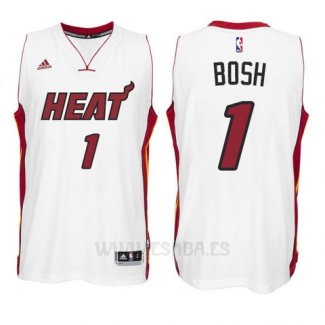 Camiseta Miami Heat Chris Bosh #1 Blanco