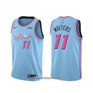 Camiseta Miami Heat Dion Waiters #11 Ciudad 2019-20 Azul