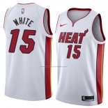 Camiseta Miami Heat Okaro White #15 Association 2018 Blanco