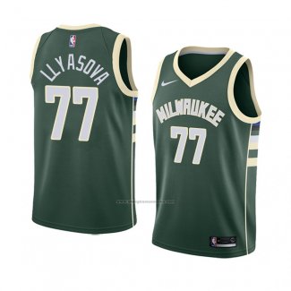 Camiseta Milwaukee Bucks Ersan Llyasova #77 Icon 2018 Verde