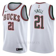 Camiseta Milwaukee Bucks Tony Snell #21 Return To The Mecca Classic 2017-18 Blanco