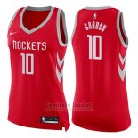 Camiseta Mujer Houston Rockets Eric Gordon Icon #10 2017-18 Rojo