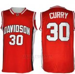 Camiseta NCAA Davidson Wildcat Stephen Curry #30 Rojo