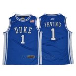 Camiseta NCAA Duke Blue Devils Kyrie Irving #1 Retro Azul
