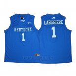 Camiseta NCAA Kentucky Wildcatss Skal Labissiere #1 Azul