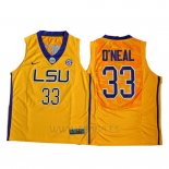 Camiseta NCAA LSU Tigers Shaquille O'Neal #33 Amarillo
