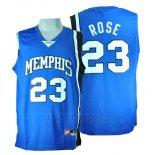 Camiseta NCAA Memphis Tigers Derrick Rose #23 Azul