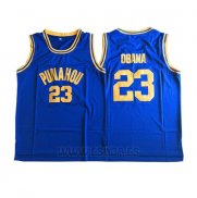 Camiseta NCAA Punahou Barack Obama #23 Azul