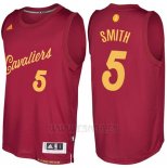 Camiseta Navidad 2016 Cleveland Cavaliers J.R. Smith #5 Rojo