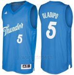 Camiseta Navidad 2016 Oklahoma City Thunder Victor Oladipo #5 Azul