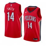 Camiseta New Orleans Pelicans Jason Smith #14 Statement 2018 Rojo