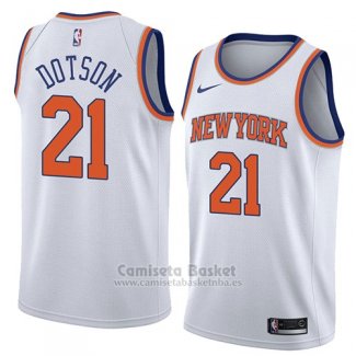 Camiseta New York Knicks Damyean Dotson #21 Association 2018 Blanco