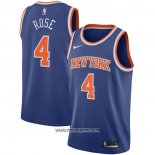 Camiseta New York Knicks Derrick Rose #4 Icon 2020-21 Azul