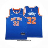 Camiseta New York Knicks Karl-Anthony Towns #32 Icon 2024-25 Azul