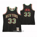 Camiseta New York Knicks Patrick Ewing #33 Mitchell & Ness 1991-92 Negro
