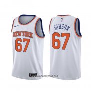 Camiseta New York Knicks Taj Gibson #67 Association Blanco