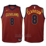 Camiseta Nino Cleveland Cavaliers Jordan Clarkson Icon #8 2017-18 Rojo