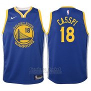 Camiseta Nino Golden State Warriors Omri Casspi Icon #18 2017-18 Azul