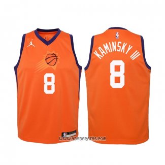 Camiseta Nino Phoenix Suns Frank Kaminsky III #8 Statement 2020-21 Naranja