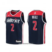 Camiseta Nino Washington Wizards John Wall #2 Association 2020-21 Azul