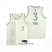 Camiseta Oklahoma City Thunder Chris Paul #3 Ciudad 2021-22 Blanco