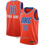 Camiseta Oklahoma City Thunder Personalizada Statement 2019-20 Naranja