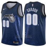 Camiseta Orlando Magic Gordon Ciudad #00 2017-18 Azul