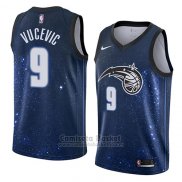 Camiseta Orlando Magic Nikola Vucevic #9 Ciudad 2018 Azul