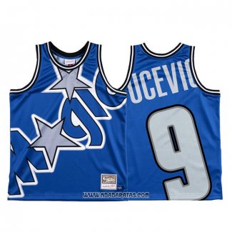 Camiseta Orlando Magic Nikola Vucevic #9 Mitchell & Ness Big Face Azul