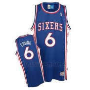 Camiseta Philadelphia 76 Retroers Julius Erving #6 Retro Azul