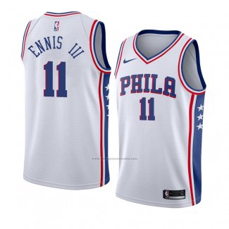 Camiseta Philadelphia 76ers James Ennis Iii #11 Association 2018 Blanco