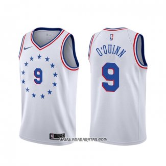 Camiseta Philadelphia 76ers Kyle O'quinn #9 Earned Blanco