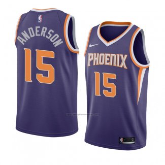 Camiseta Phoenix Suns Ryan Anderson #15 Icon 2018 Violeta