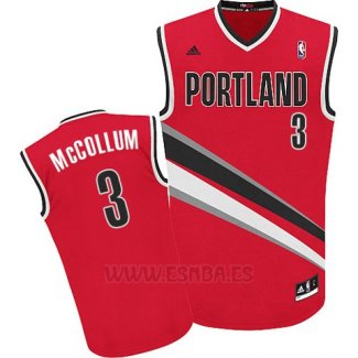 Camiseta Portland Trail Blazers C.J. McCollum #3 Rojo