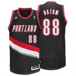 Camiseta Portland Trail Blazers Nicolas Batum #88 Negro