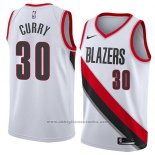 Camiseta Portland Trail Blazers Seth Curry #30 Statement 2018 Blanco2