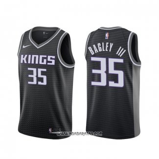 Camiseta Sacramento Kings Marvin Bagley III #35 Statement Negro