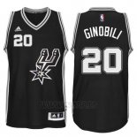 Camiseta San Antonio Spurs Manu Ginobili #20 Negro