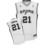 Camiseta San Antonio Spurs Tim Duncan #21 Blanco