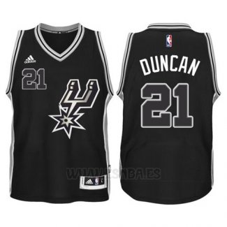 Camiseta San Antonio Spurs Tim Duncan #21 Negro