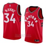 Camiseta Toronto Raptors Alfonzo Mckinnie #34 Icon 2018 Rojo